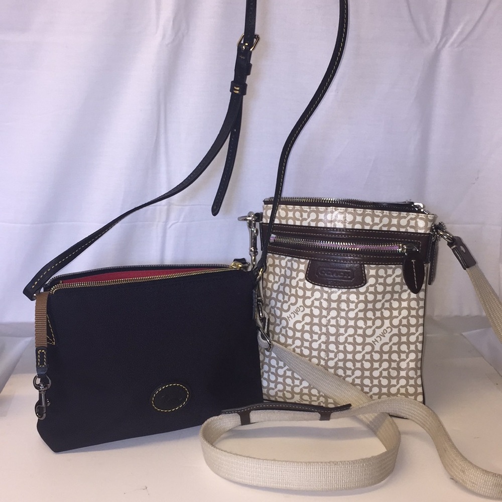 A Tan Coach And A Black Dooney & Bourke Crossbody